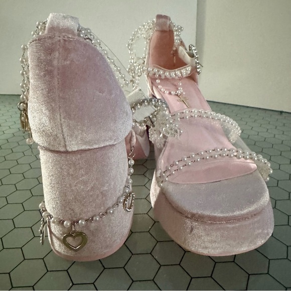 Sugar Thrillz Holy Revelation Low Platform Heels - Picture 2 of 12